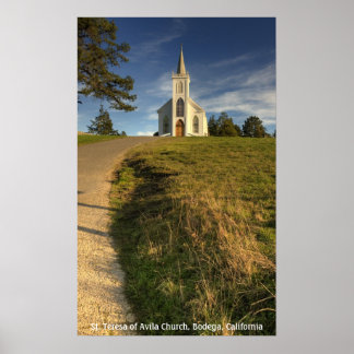 St. Teresa of Avila Church, Bodega, Kalifornien Poster