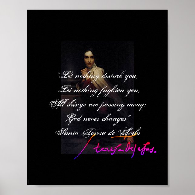 St. Teresa of Ávila - François Gérard Poster (Framsidan)