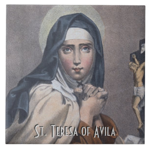 St. Teresa of Avila (M 008) Kakelplatta