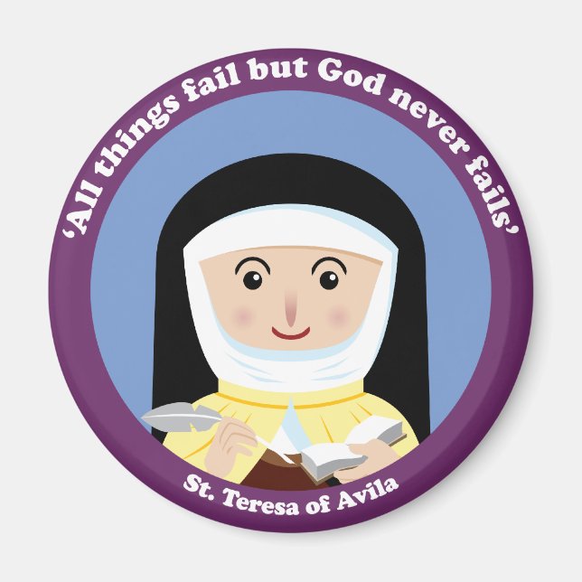 St. Teresa of Avila Magnet (Framsidan)