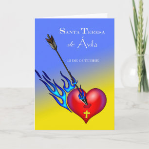 St. Teresa of Avila på spanska Kort