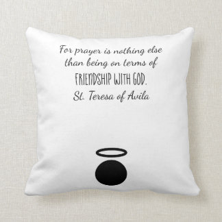 St. Teresa of Avila Quote Dekorativ kudde