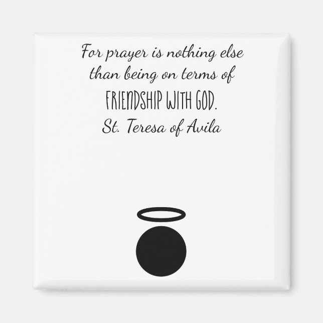 St. Teresa of Avila Quote Magnet (Framsidan)