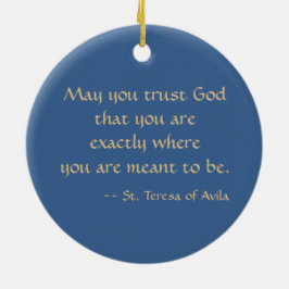 St. Teresa of Avila (SAU 28) Julgransprydnad Keramik