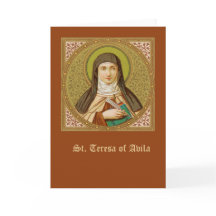 St Teresa of Avila (SNV27) Blank Hälsning