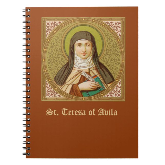 St. Teresa of Avila (SNV 27) (Square Image) Anteckningsbok (Framsidan)