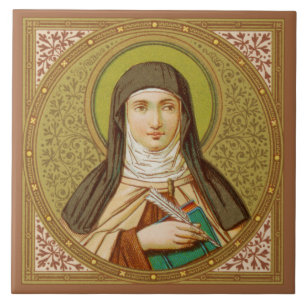 St. Teresa of Avila (SNV 27) (Square Image) Kakelplatta