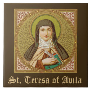 St. Teresa of Avila (SNV 27) (Square Image) Kakelplatta