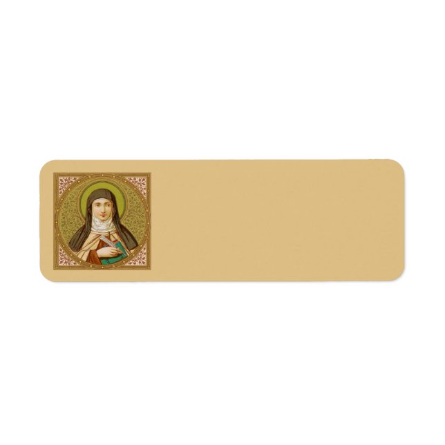 St. Teresa of Avila (SNV 27) (Square Image) Returadress Etikett (Framsidan)