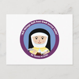 St. Teresa of Avila Vykort