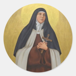 St. Teresa of the Andes Carmelite Saint Runt Klistermärke