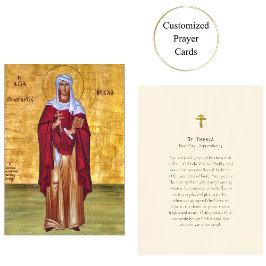 St. Thekla Orthodox Christian Prayer Card Placeringskort