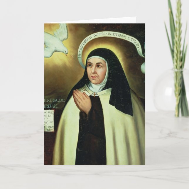 St Theresa av Avila 1570 Kort (Framsida)