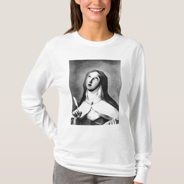 St Theresa av Avila T Shirt (Framsida)