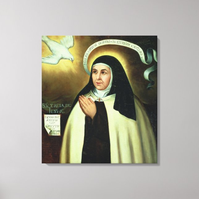 St. Theresa of Avila 1570 Canvastryck (Framsida)