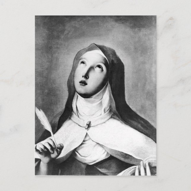 St. Theresa of Avila Vykort (Framsida)