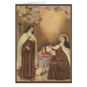 St. Therese av den barnJesus lite blomman OBS Kort
