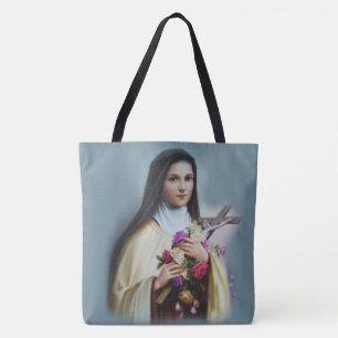 St. Therese av den barnJesus lite blomman Tygkasse