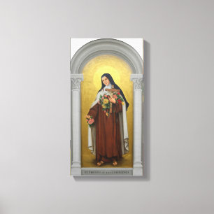 St. Therese av den Carmelite barnJesus katoliken Canvastryck