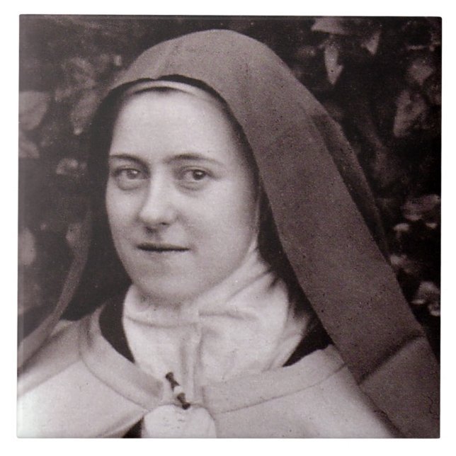 St Therese av Lisieux Kakelplatta (Framsidan)