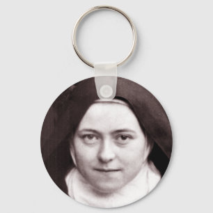 ST THERESE AV LISIEUX, LITE BLOMMAN, NYCKELRING
