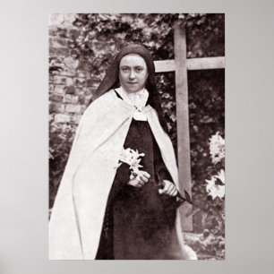 St Therese av Lisieux, lite blomman Poster