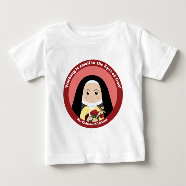 St. Thérèse av Lisieux T Shirt (Framsida)