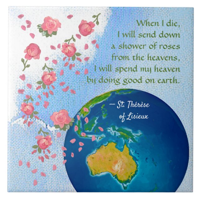 St. Therese (BJE 01; Asien/Australien) Kakelplatta (Framsidan)