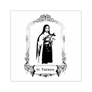 St. Therese Carmelit Saint Religiösa Catholic Nun Stämpel