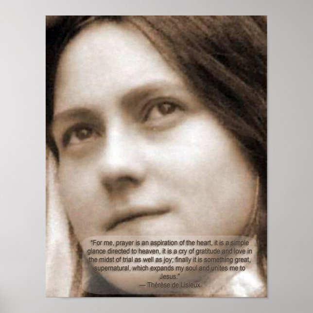 St Therese-citat Poster (Framsidan)