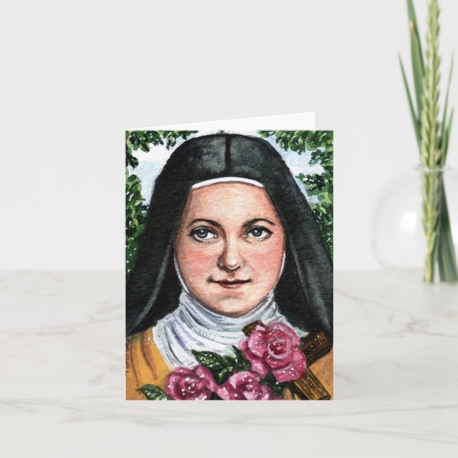 St Therese de Lisieux Notera kort (Framsida)