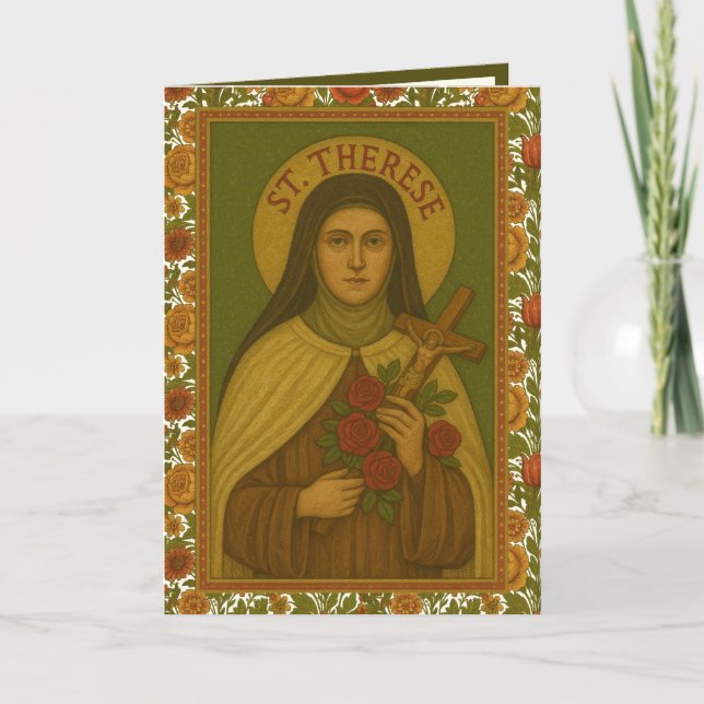 St. Thérèse Friend Det är Kärlek Ensam som räknas Kort (Framsida)