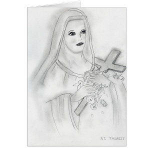 st therese hälsningskort