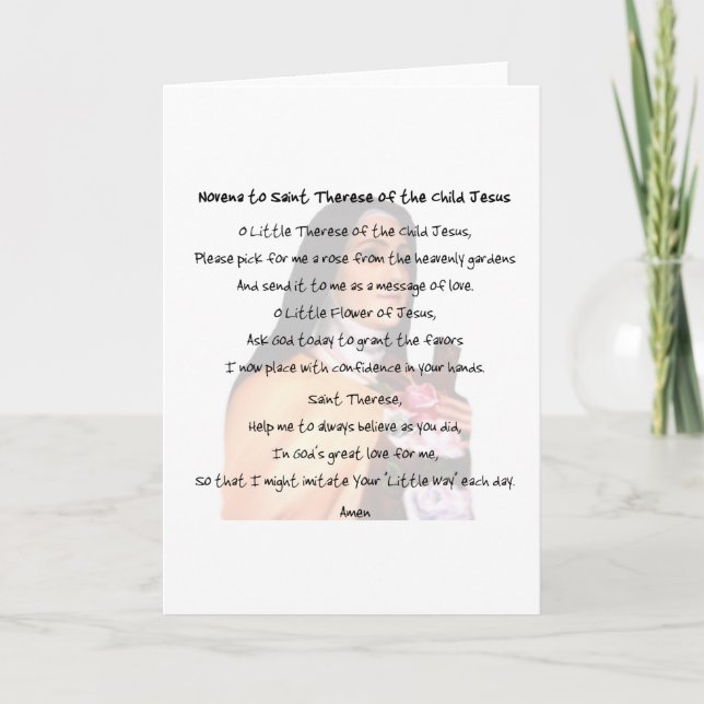 St Therese Kort (Framsida)
