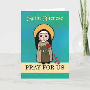 St. Therese Lisieux Pray for Us Simple Catholic Kort