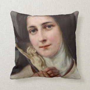 St. Therese lite blommacrucifixen Kudde