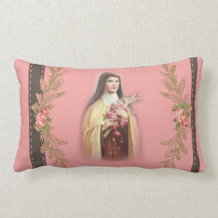 St. Therese lite blomman Lumbarkudde