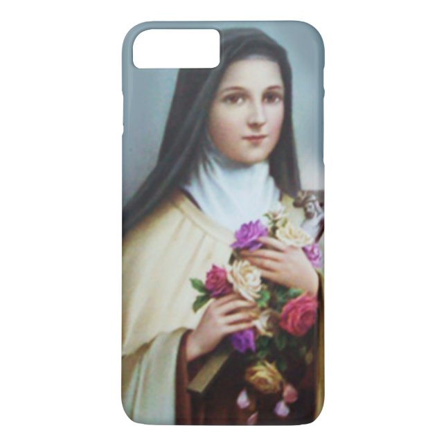 St. Therese lite blommarocrucifixen Case-Mate iPhone Skal (Baksida)