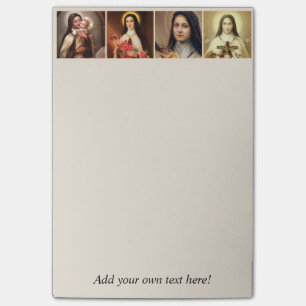 St. Therese lite blommarocrucifixen Post-it Block