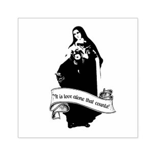 St. Therese Little Flower Religiösa Nun Quote Stämpel