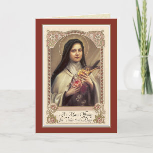 St. Therese Mass Offering St. Valentines day Kort