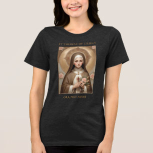 St Therese of Lisieux Catholic Saint Gift T Shirt
