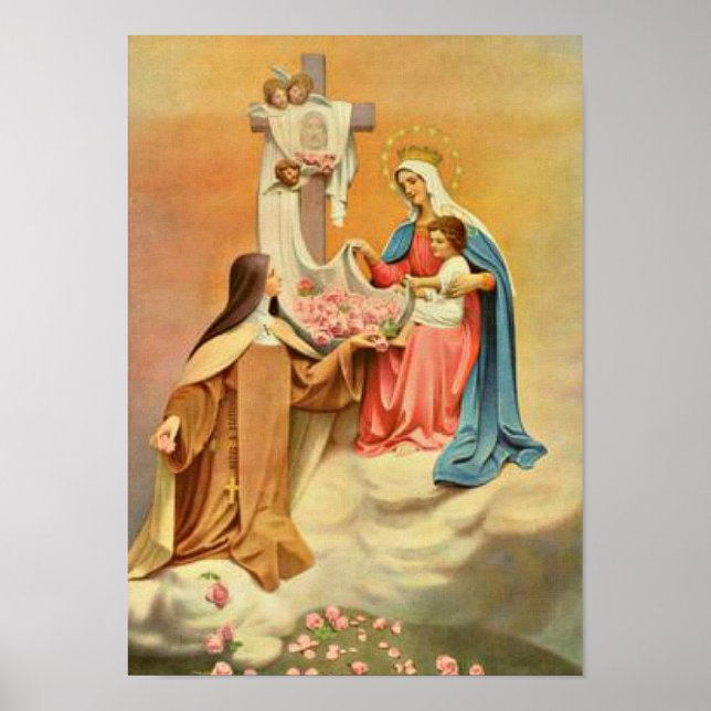 St. Therese of Lisieux Little Flower of Jesus Mary Poster (Framsidan)
