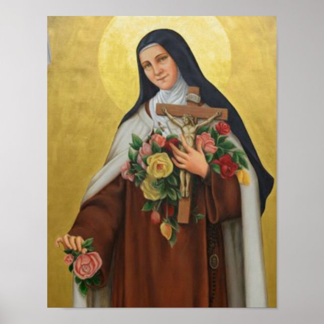 St. Therese of Lisieux Little Flower of Jesus Poster (Framsidan)
