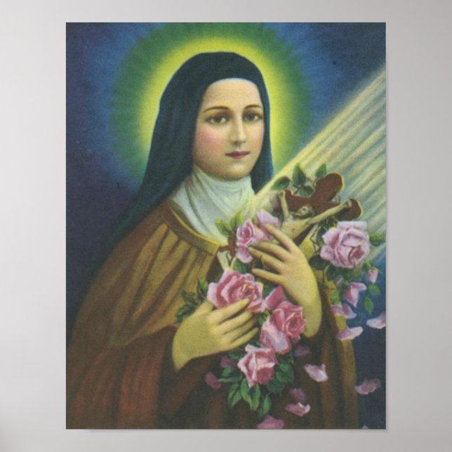 St. Therese of Lisieux Little Flower of Jesus Poster (Framsidan)