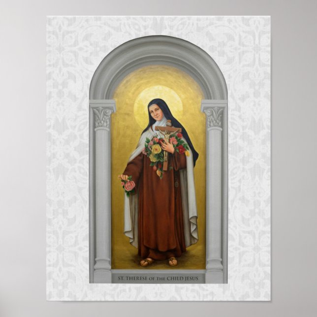 St. Therese of Lisieux Little Flower of Jesus Poster (Framsidan)