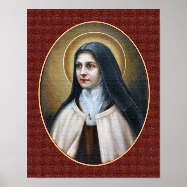 St Therese of Lisieux Porträtt Poster (Framsidan)