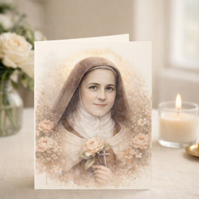 St. Thérèse of Lisieux Roses Scripture  Kort (Skapare uppladdad)