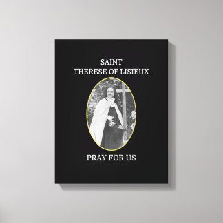 St. Therese of Lisieux T-Shirt Saint Little Flower Canvastryck