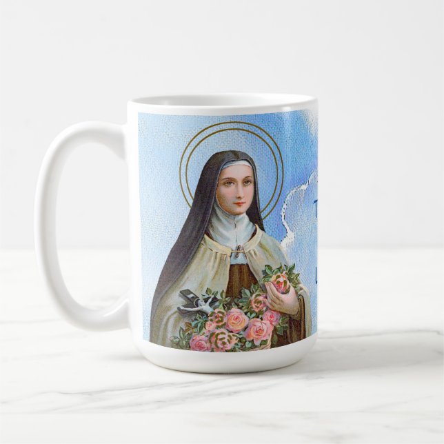 St. Therese of Lisieux the Little Flower (BJE 01) Kaffemugg (Vänster)